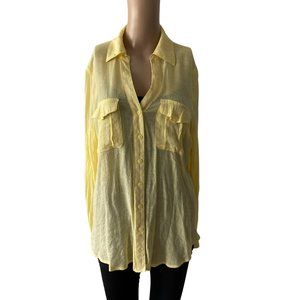 Ivy Ridge Sheer Button-Down Size S-M Shirt